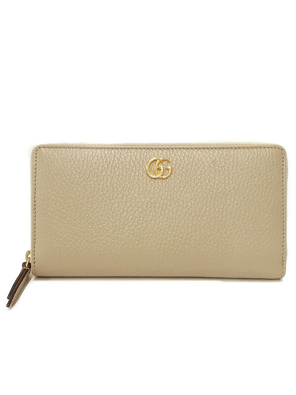 GUCCI】グッチ『GGマーモント レザー ジップアラウンドウォレット
