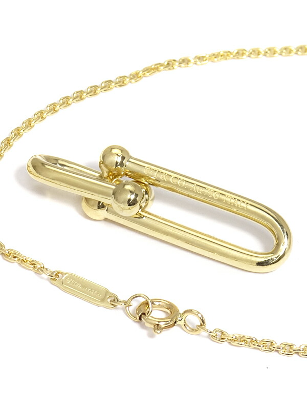 TIFFANY＆Co.】ティファニー『K18YG ハードウェア 細長 リンク