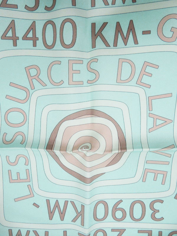 HERMES】【LES SOURCES DE LA VIE】【フランス製】エルメス『カレ90