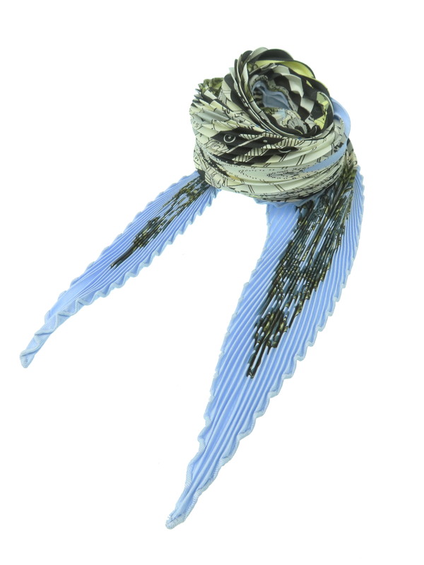 HERMES】【DIES ET HORE】エルメス『カレ90 プリーツスカーフ 占星術