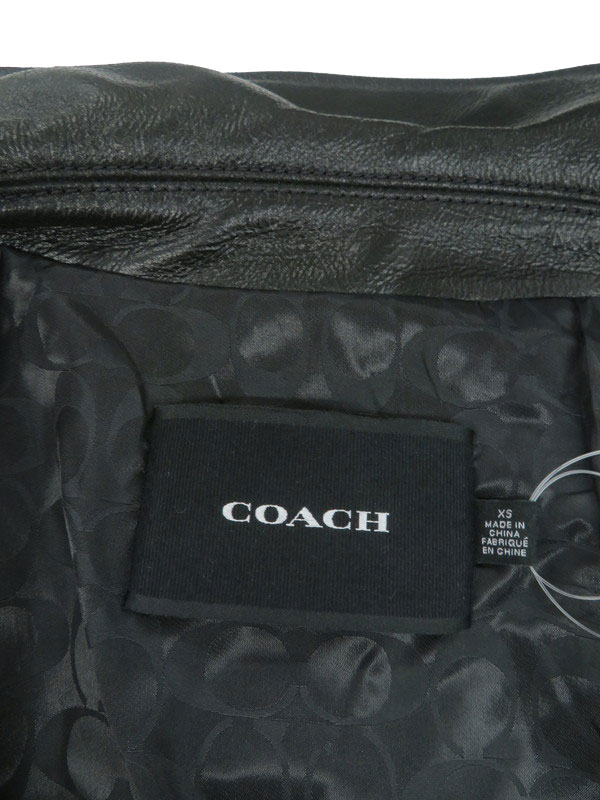 COACH】コーチ『レザーライダースジャケット sizeXS』CL359 メンズ