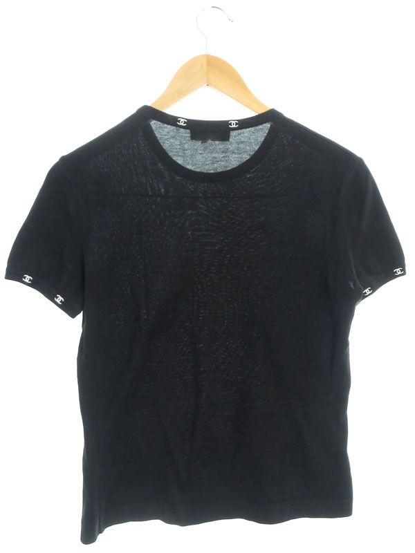 CHANEL】シャネル『ココマーク 半袖Tシャツ size40』Po6038V00273
