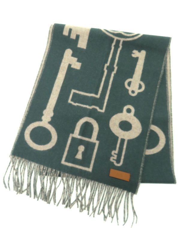 HERMES】エルメス『カザック・キーコレクション カシミヤマフラー
