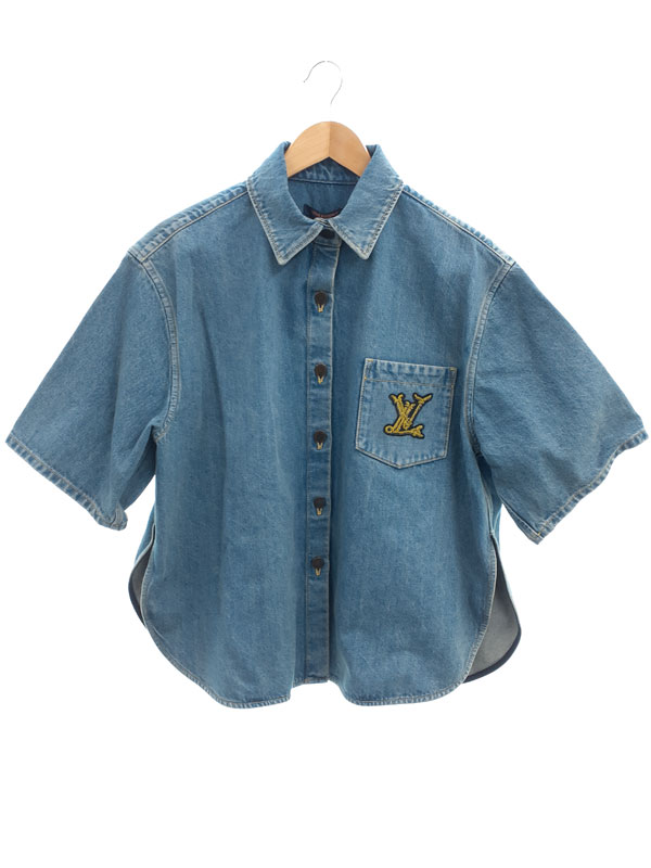 LOUIS VUITTON】ルイヴィトン『半袖 デニムシャツ size38』RW252WW GOW
