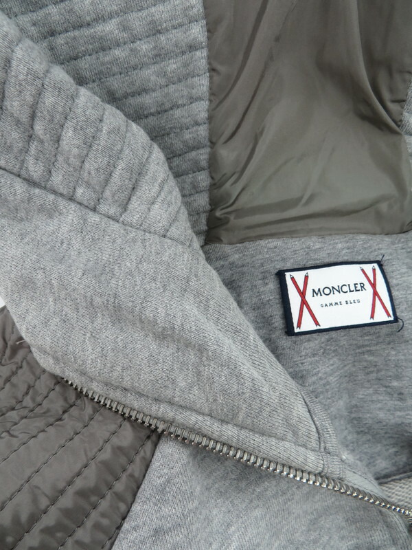 MONCLER GAMME BLEU】モンクレールガムブルー『スウェット切替 ジップ