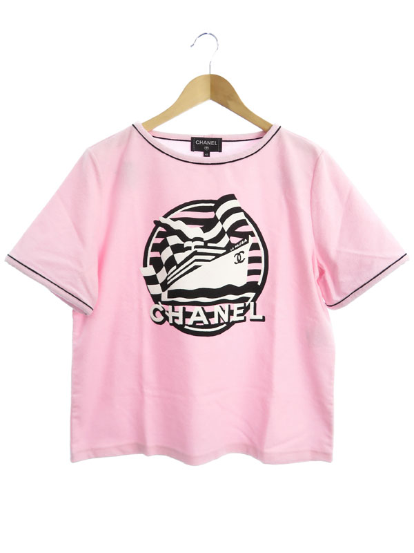 CHANEL】【イタリア製】【トップス】シャネル『半袖Tシャツ size42