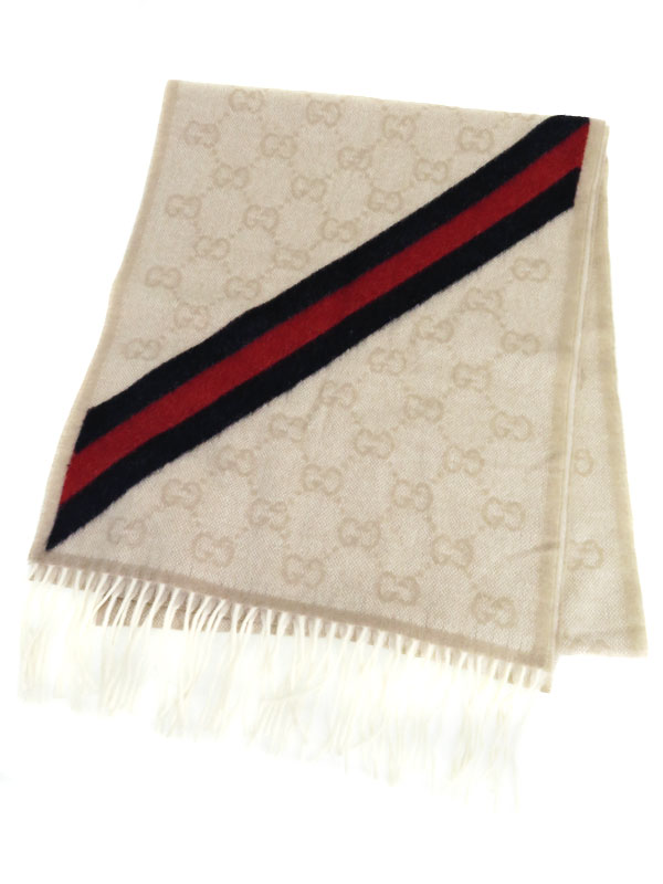 GUCCI】グッチ『GG シェリーライン ウール×アルパカ マフラー』570603