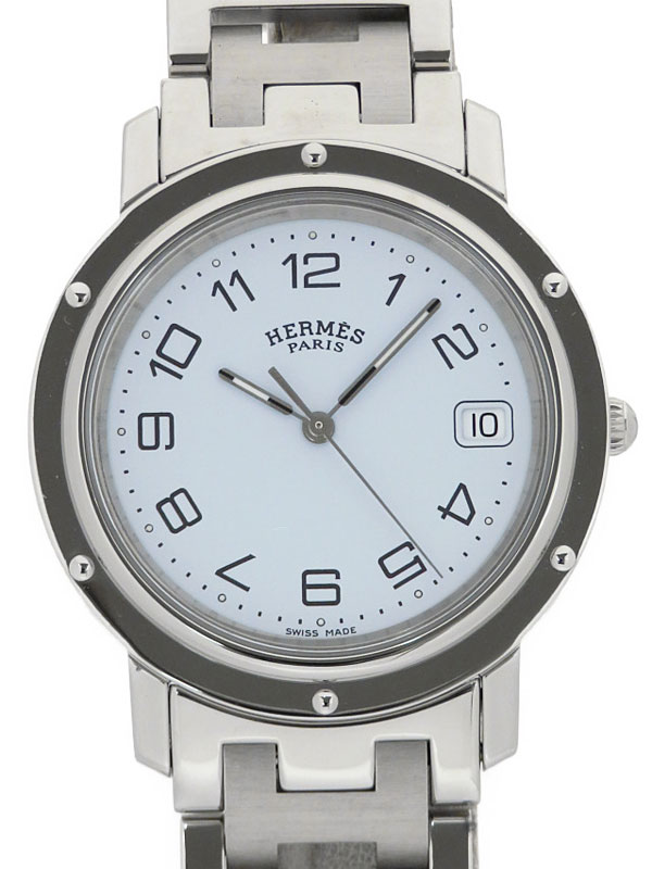 HERMES】エルメス『クリッパー』CL6.710 メンズ クォーツ 1ヶ月保証
