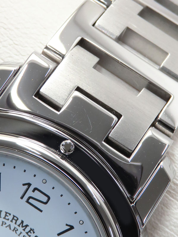 HERMES】エルメス『クリッパー』CL6.710 メンズ クォーツ 1ヶ月保証
