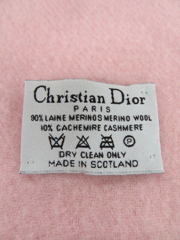 Christian Dior】クリスチャンディオール『ロゴ マフラー』レディース