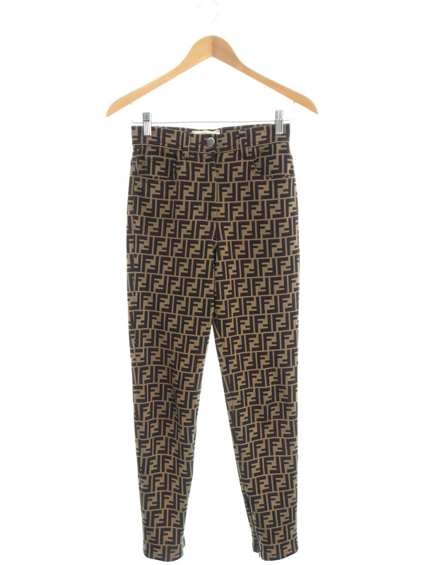 FENDI】フェンディ『FFロゴ ズッカ柄 パンツ size40』FR6194 A5G1