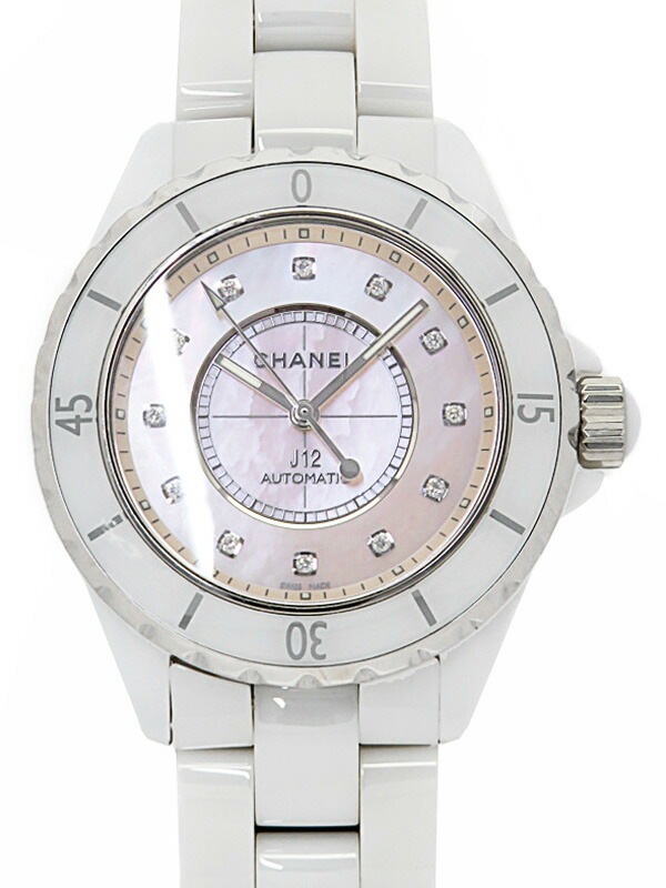 CHANEL】シャネル『J12 ホワイトセラミック 12Pダイヤ 38mm』H5514