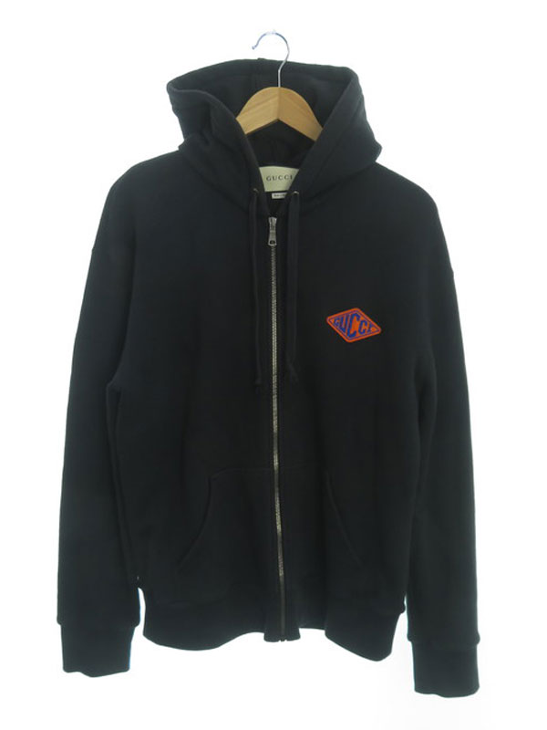GUCCI】グッチ『ロゴ スウェットジップアップパーカー パーカー sizeM