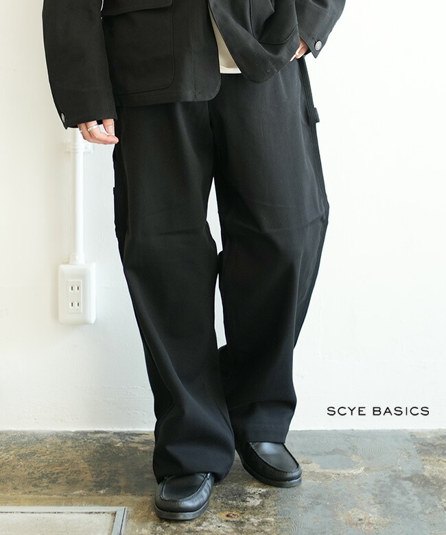 5125-83521]SCYE BASICS(サイベーシックス) Stretch Cotton Duck