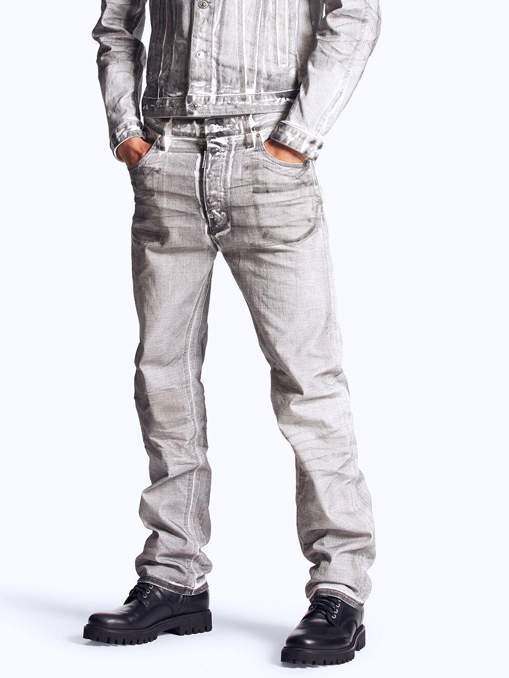 Dsquared2 - ICON WHITE COAL WASH 642 JEANS ストレートジーンズ