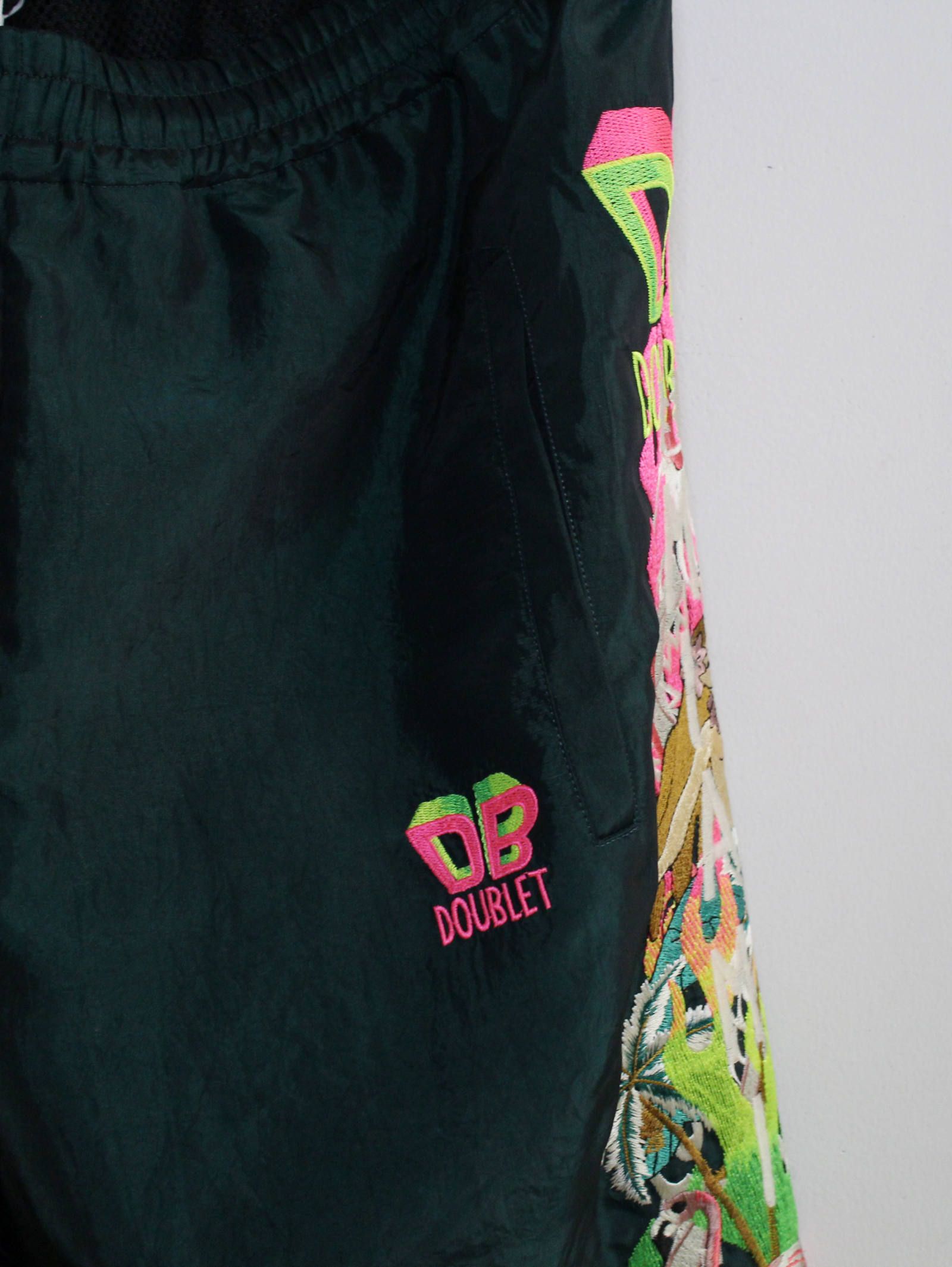 doublet - 刺繍シャンブレーパンツ - CHAOS EMBROIDERY CHAMBRAY PANTS