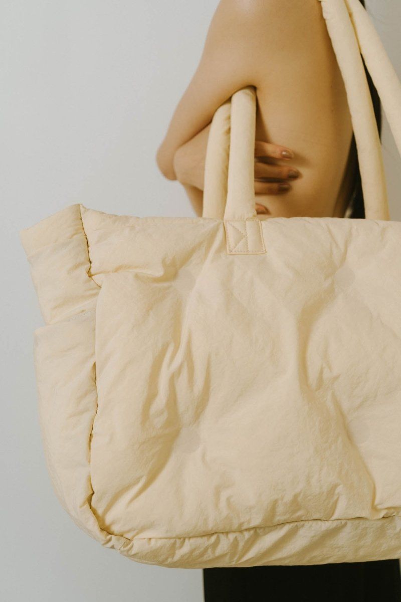 Knuth Marf - big quilt bag / ビッグキルティングバッグ (ブルー