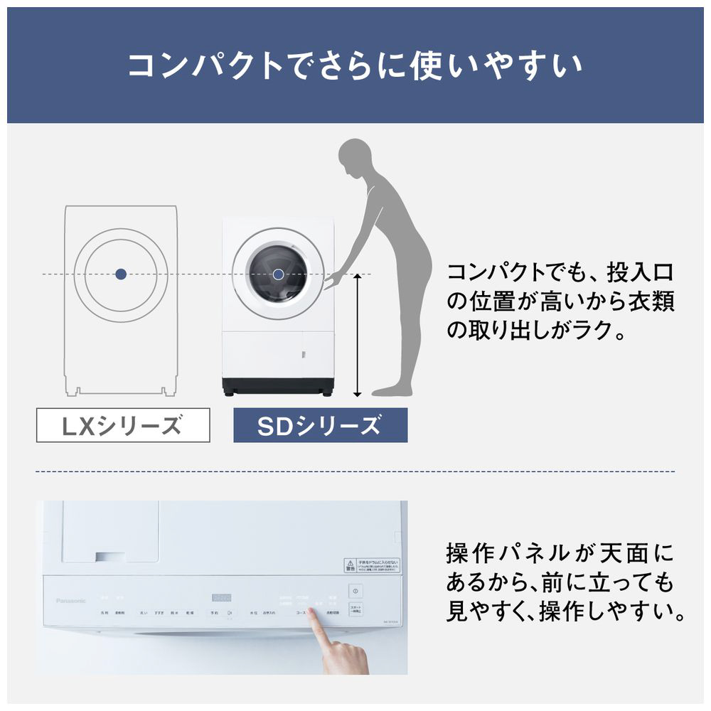 ドラム式洗濯乾燥機 SDシリーズ マットホワイト NA-SD10UAL-W ［洗濯