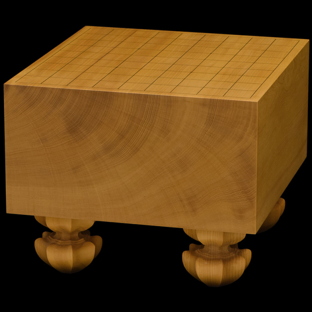 本榧足付将棋盤 4寸5分（天柾） sa40054 | 前川榧碁盤店