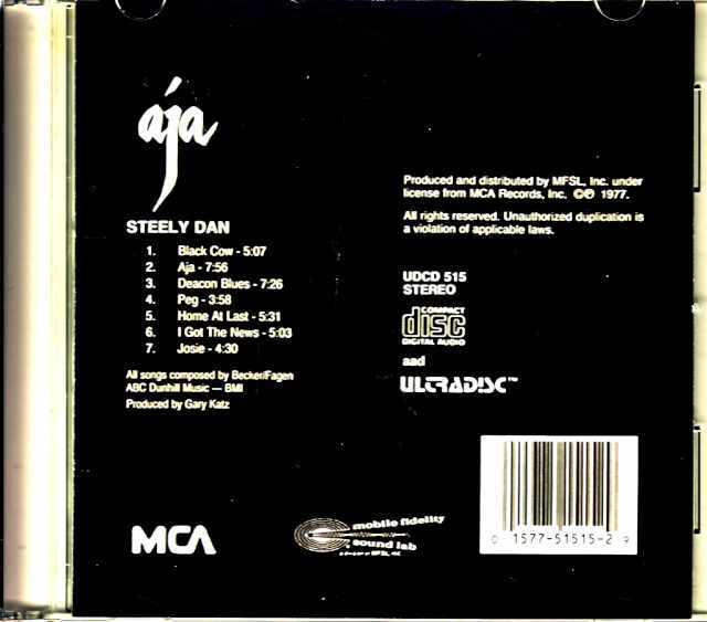 Steely Dan スティーリー・ダン/彩 エイジャ Aja Original US Mobile