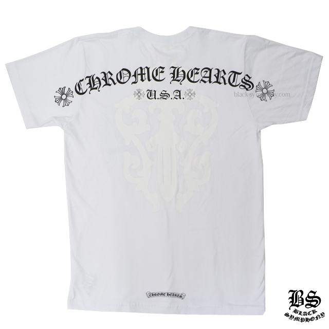 クロムハーツメンズハーフスリーブポケットTシャツCHクロス/ヘアリー