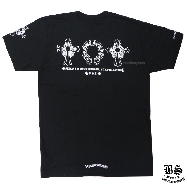 クロムハーツメンズハーフスリーブポケットTシャツホースシュー
