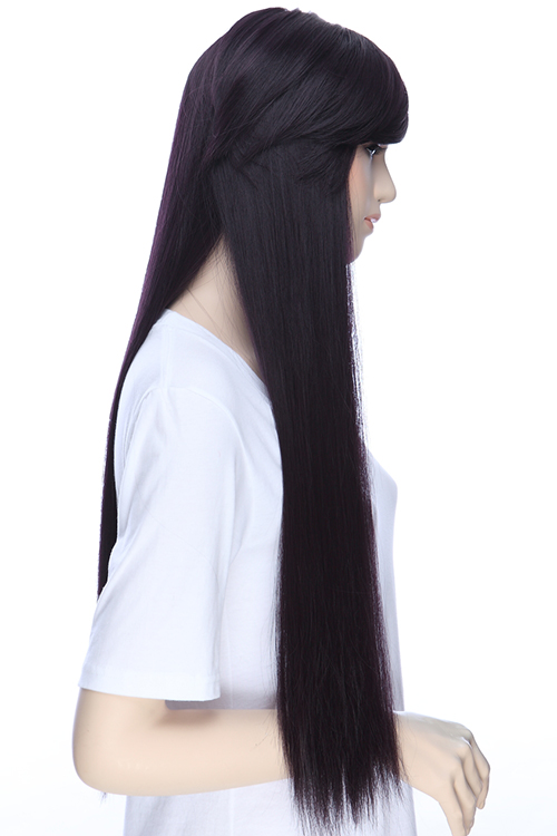 ブラックバイオレット】ロングストレート【ウィッグ】【高品質コスプレ