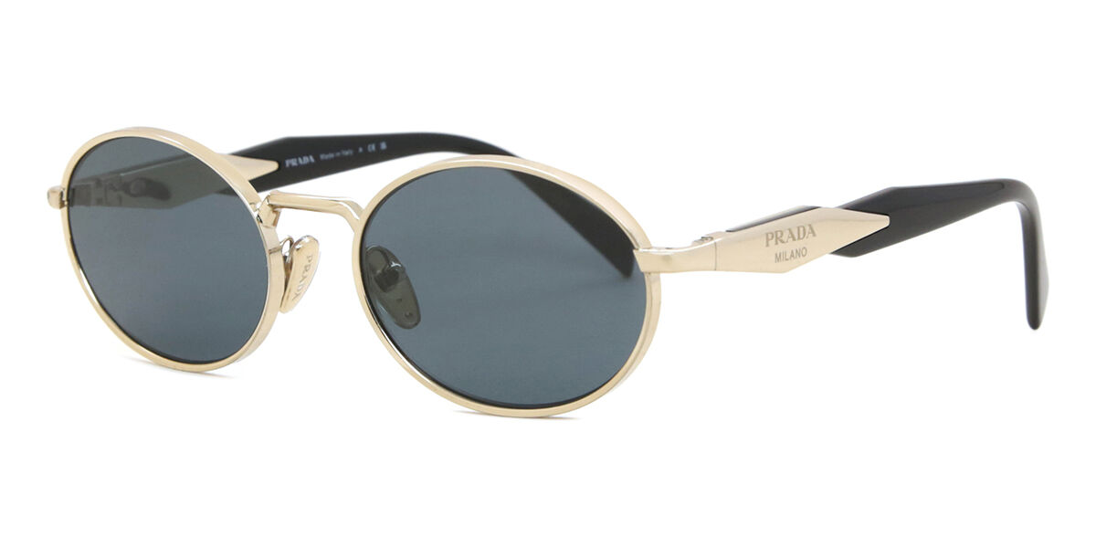 Prada PR 65ZS ZVN09T オーバル Pale Gold サングラス