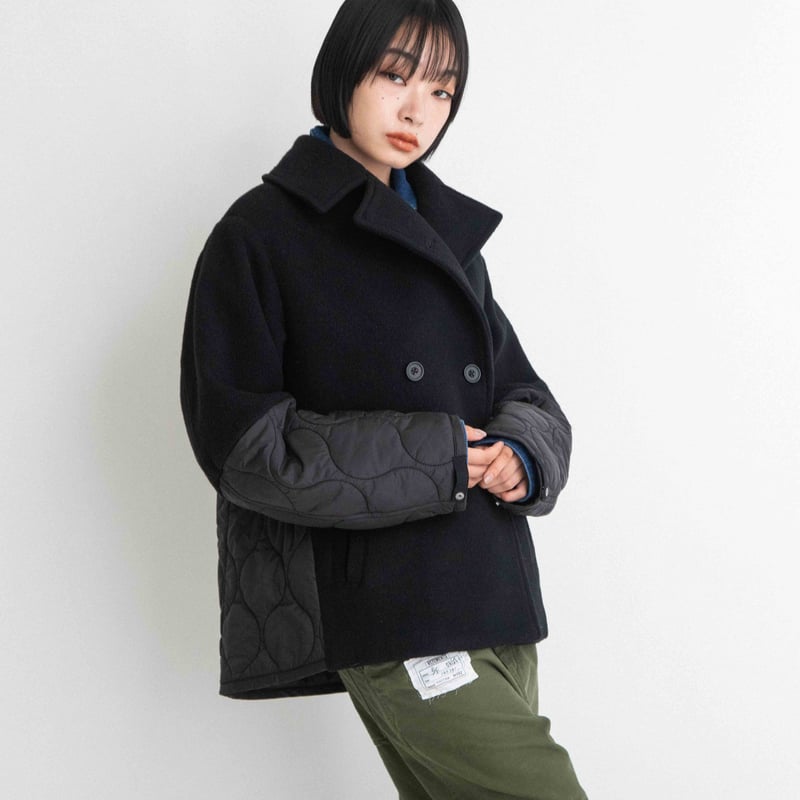 ソフトメルト×キルティング Pコート 【BB55-206】 | BLANC basque