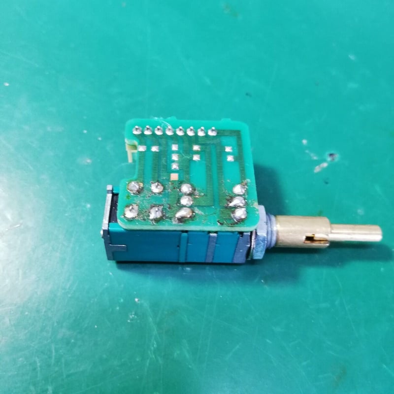 TR-751 TR-851修理用代替品( PW / VL / SQL ) SW付2連2軸ボリュ