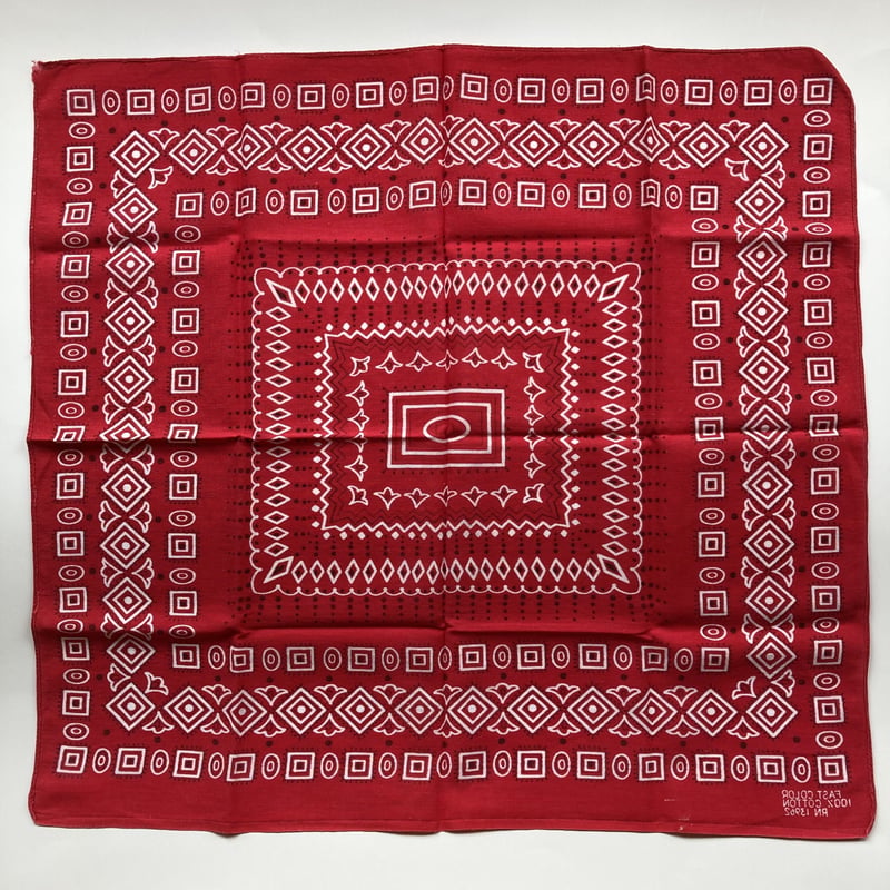 ヴィンテージ バンダナ レッド 1960s／25 | MILMOUNTAIN STORE