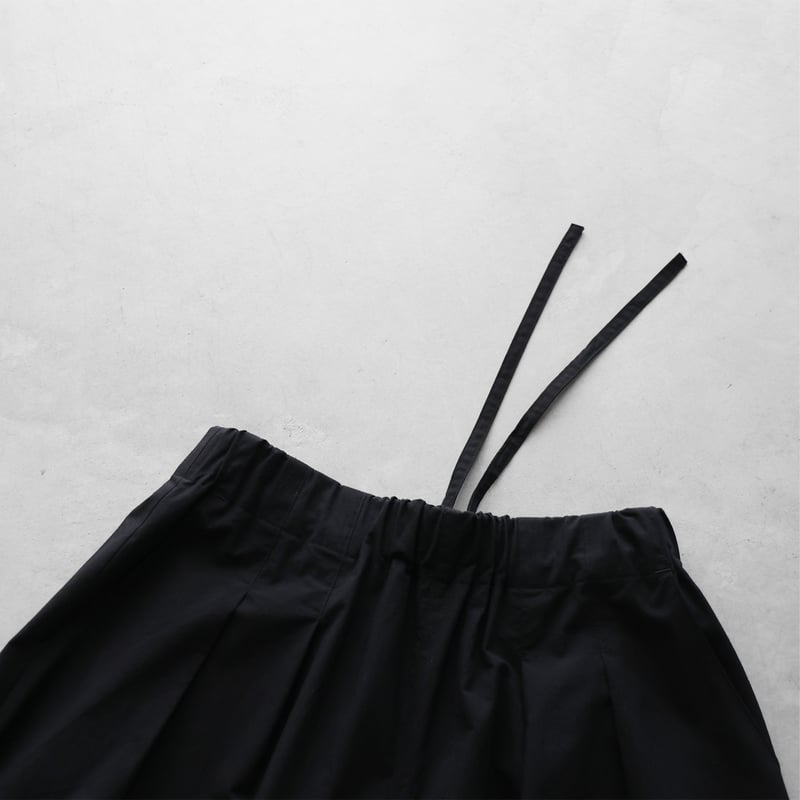オーガニックコットンスカートパンツ（ブラック）【ユニセックス】505
