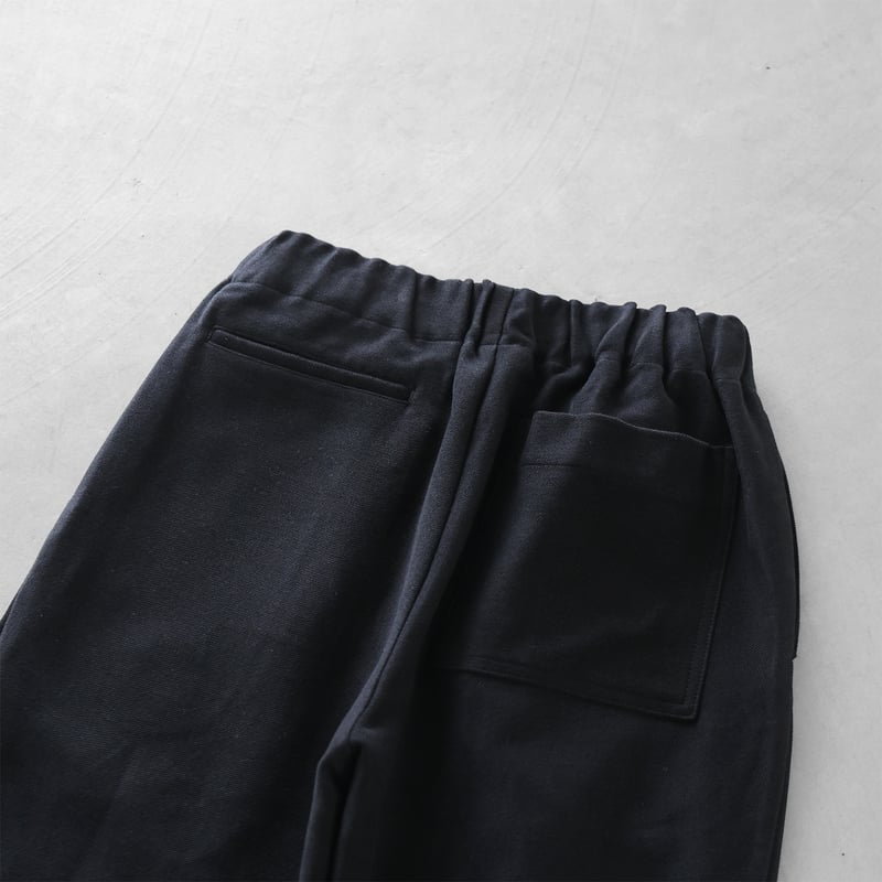 厚手モールスキンイージープレーンパンツ（ブラック）【ユニセックス