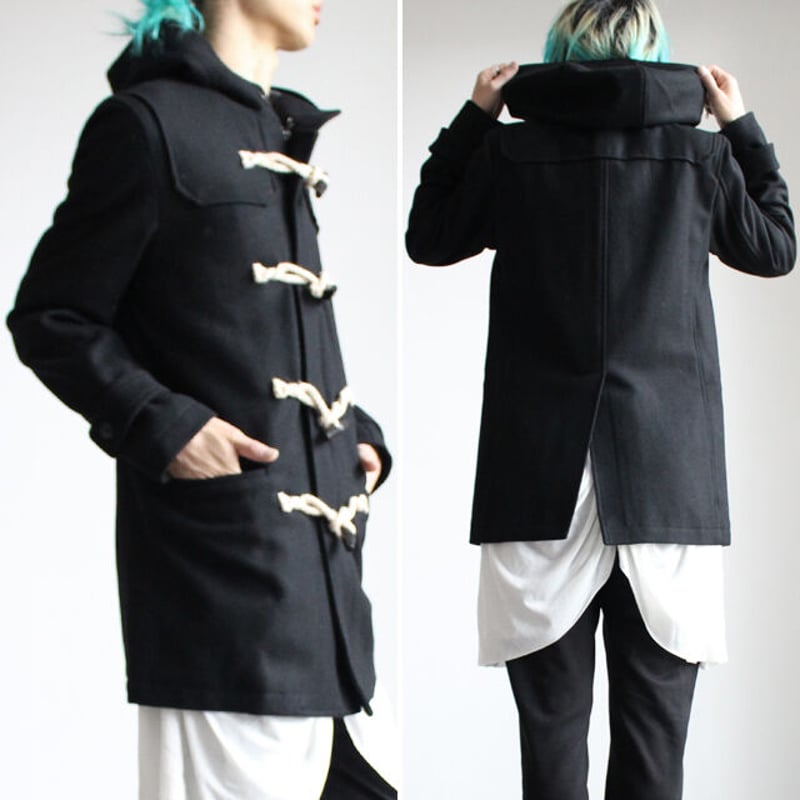 albino】 麻紐×トグルボタン留めウールダッフルコート | albino