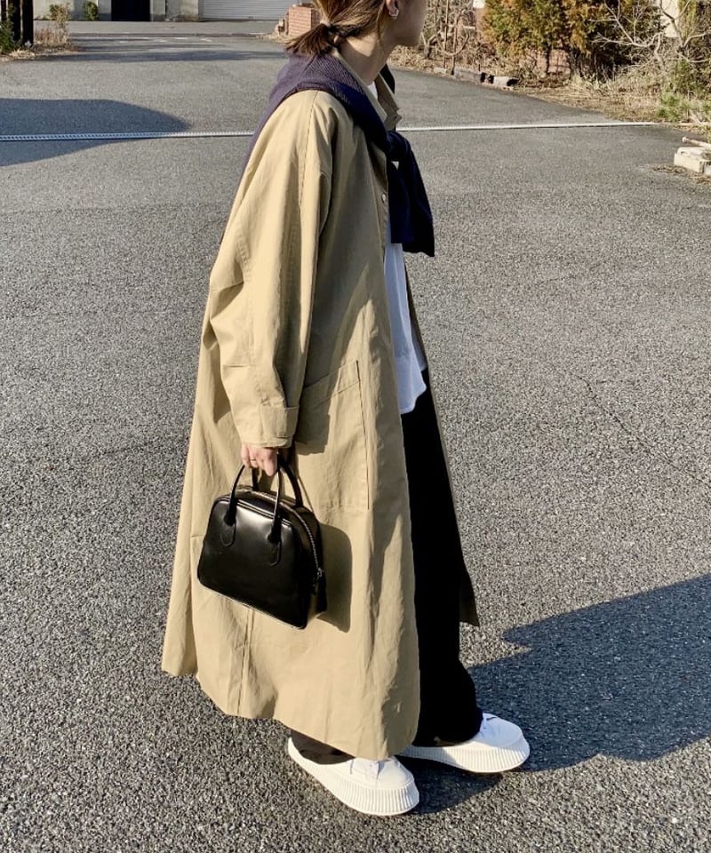 soutien collar coat -long-【綿100%】 | F A S H I R U