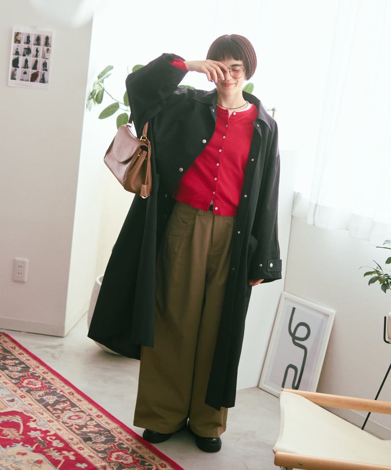 wide chino slacks/3size/3color | F A S H I R U
