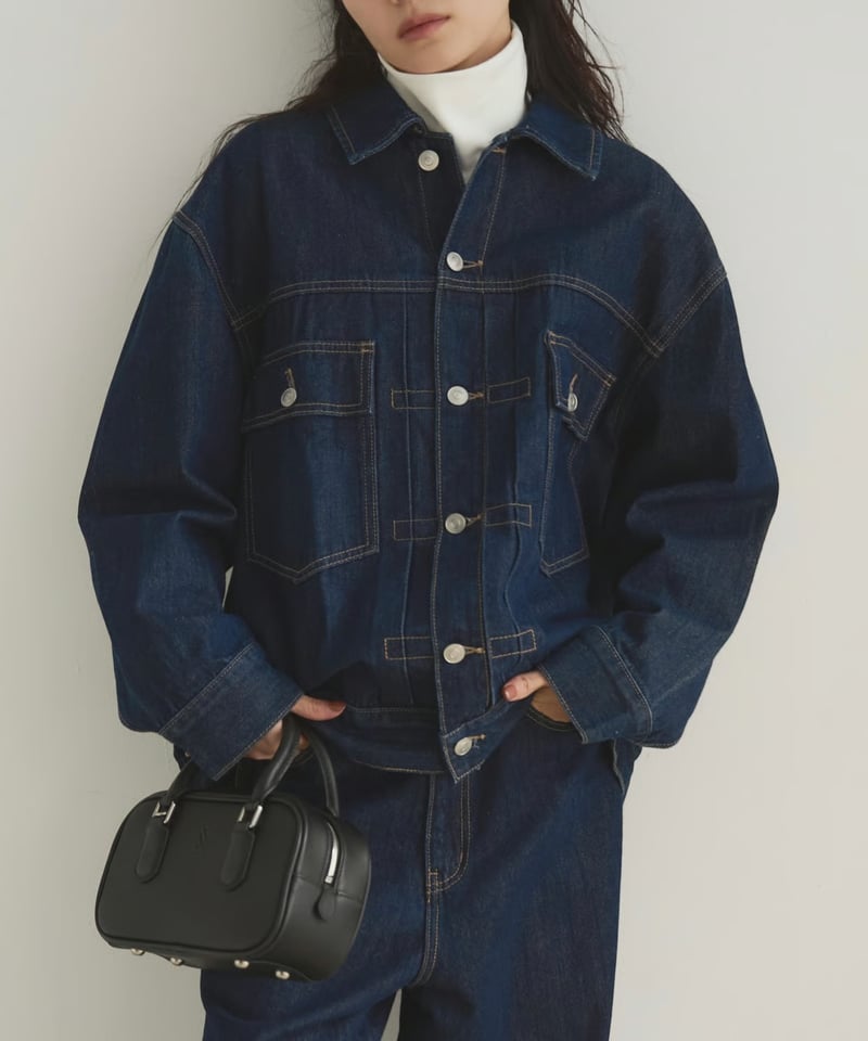 oversized denim jacket/2color（setup対応） | F A S