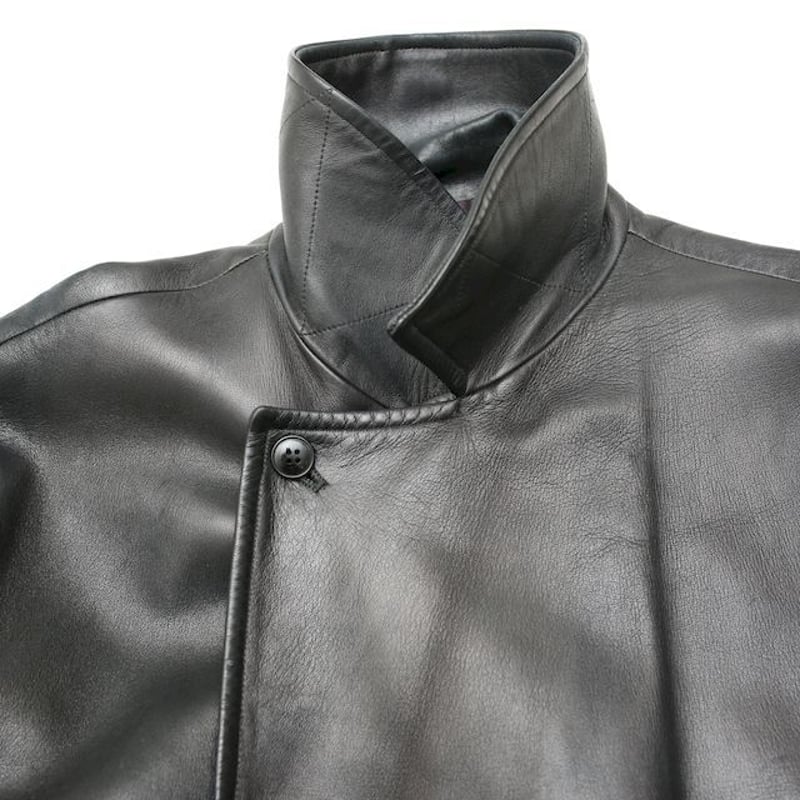 Agnes b. Black Leather Coat MADE IN FRANCE | St
