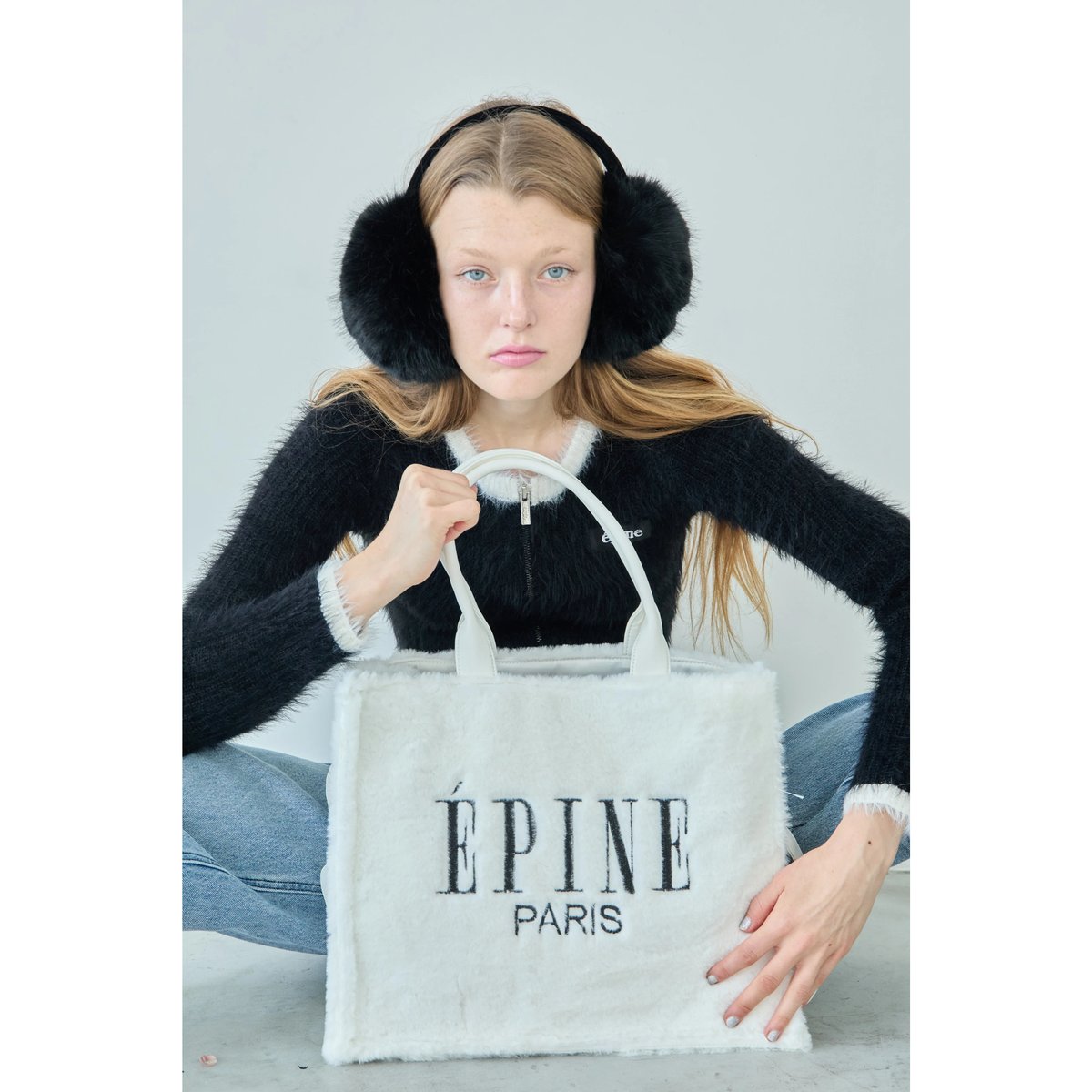 ÉPINE エピヌ ホワイト トートバッグ Epine ホワイト トートバッグ