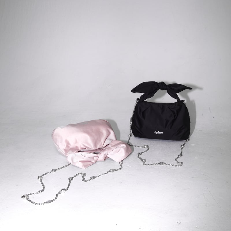 épine ribbon Pearl & Bijou chain bag（2color） |