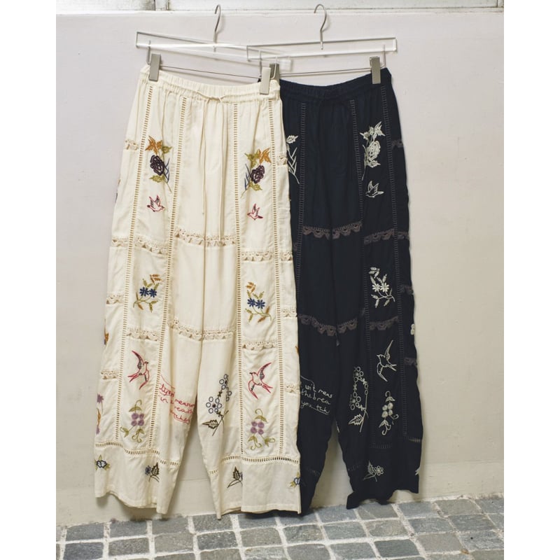 TODAYFUL】Embroidery Patchwork Trousers | selec