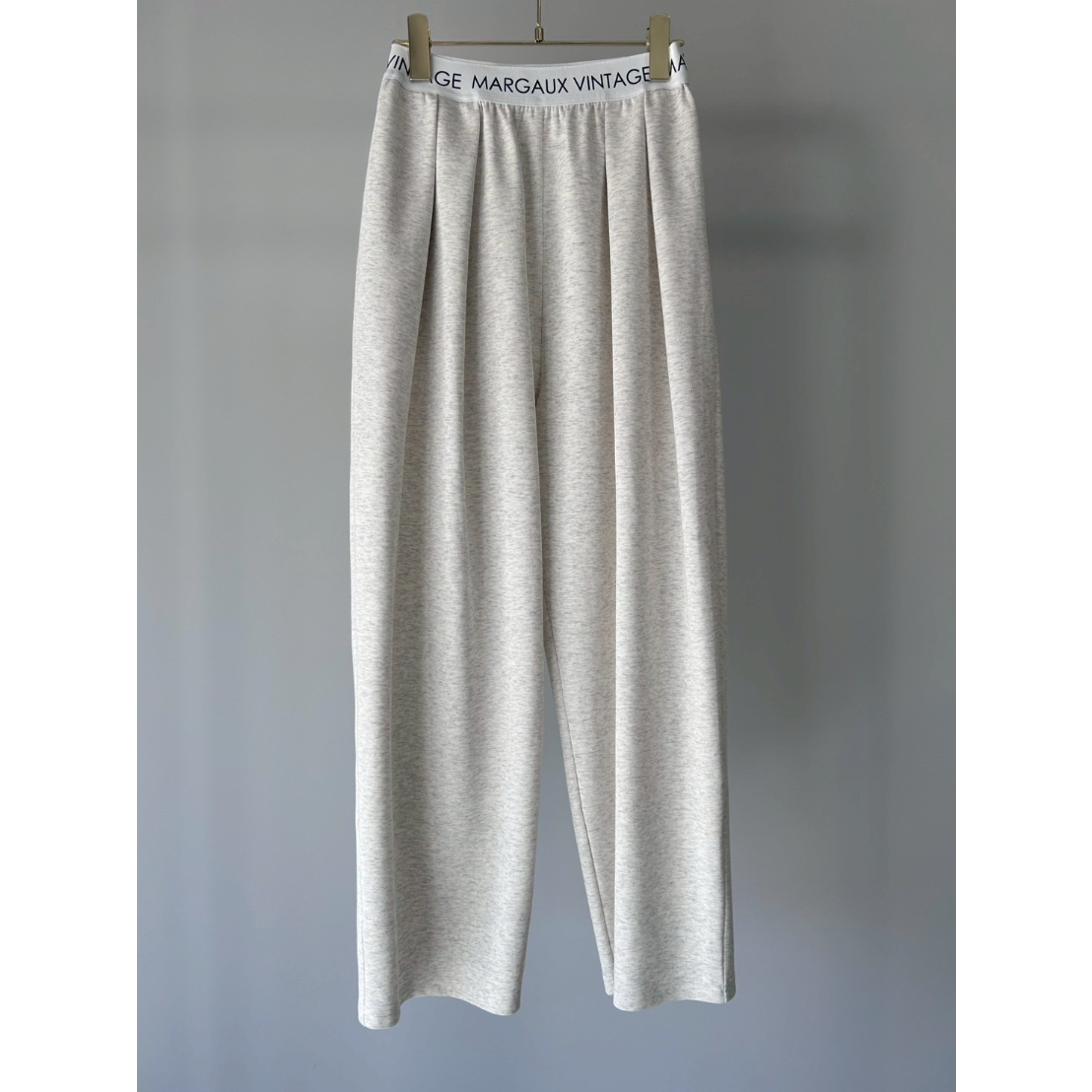 MARGAUX VINTAGE】ロゴウエストゴムタックパンツ | selectshop ku
