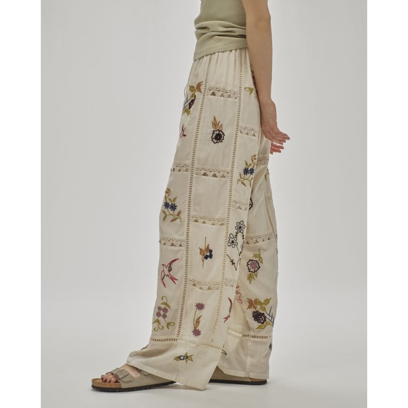 TODAYFUL】Embroidery Patchwork Trousers | selec