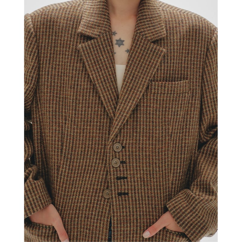 即納【TODAYFUL】Wool100% Check Jacket | selectshop