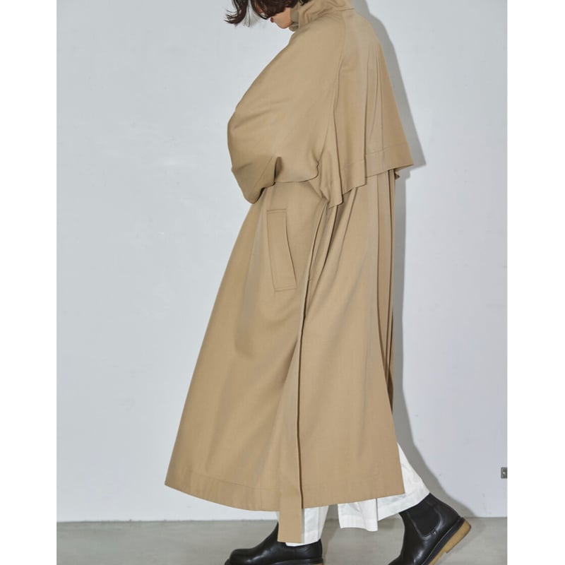 Standcollar Trench Coat | selectshop kusukusu