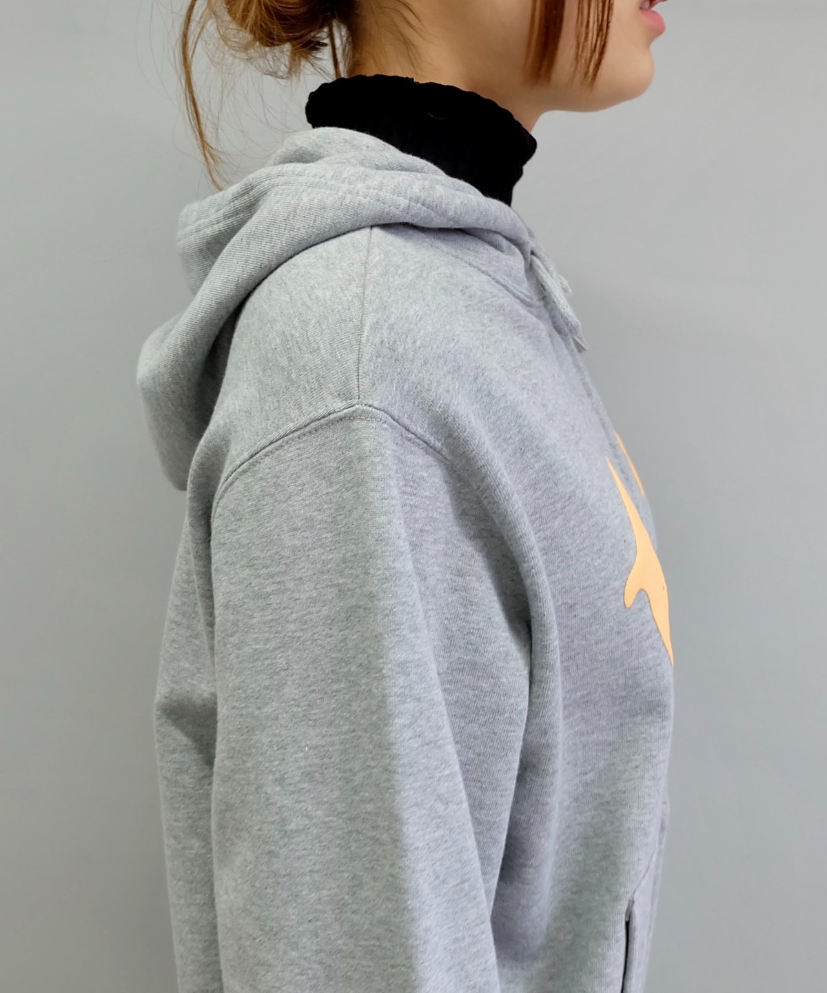 Labyrins Two Dolphins Zip Hoodie Gray | Shury