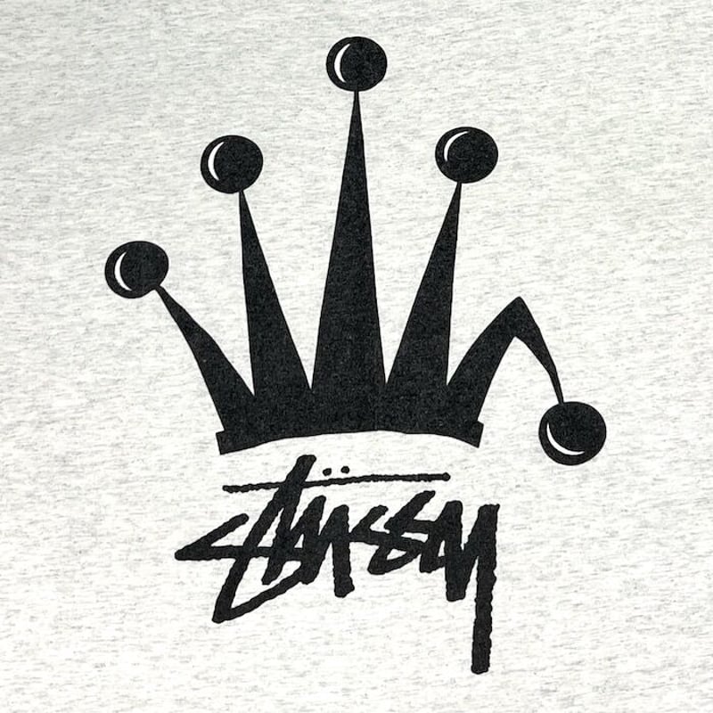 USED】90'S OLD STUSSY CROWN T-SHIRT | KONBINI