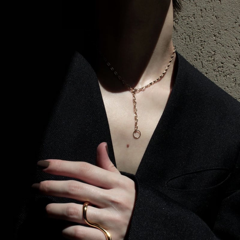 Layered necklace (3P) (one color) | Soierie Onl