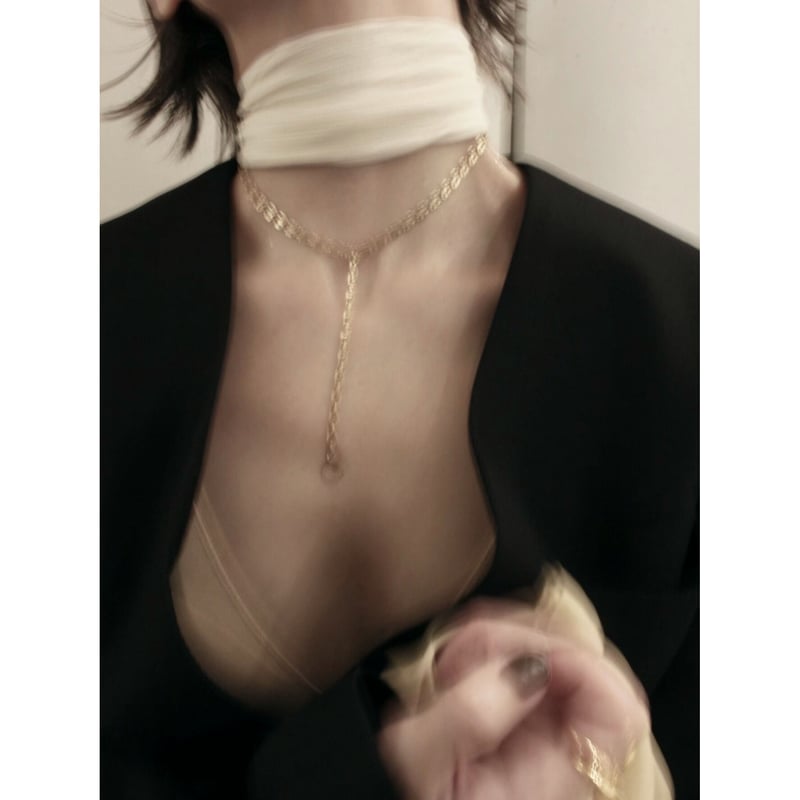 Layered necklace (3P) (one color) | Soierie Onl