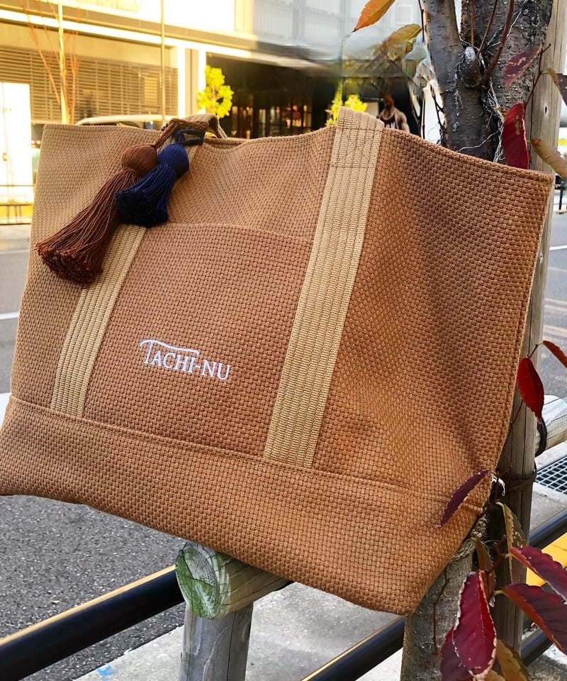 BASICトートバッグ(L)キャメル | TACHI-NU